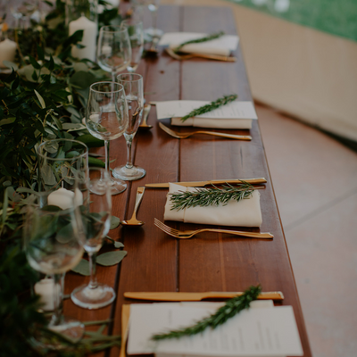 Willowdale Estate wedding in outdoor tented patio with event rental place settingsBoston, MA, New England