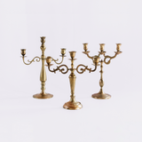 Vintage Brass Candlestick and Candelabra