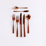 Forged Rose Gold Flatware