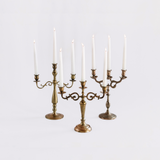 Vintage Brass Candlestick and Candelabra