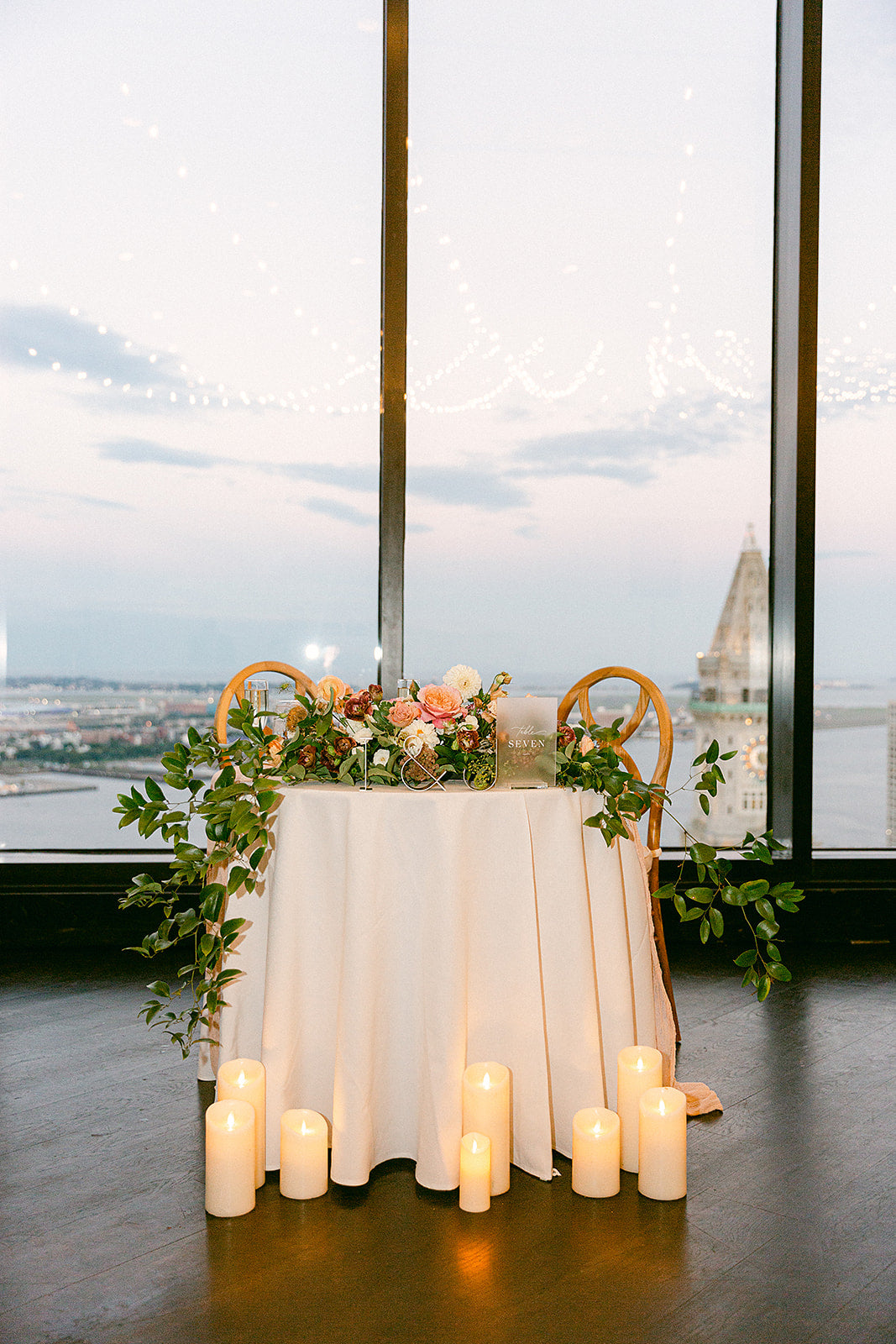 Sweet heart table at the State Room in Boston, Massachusetts