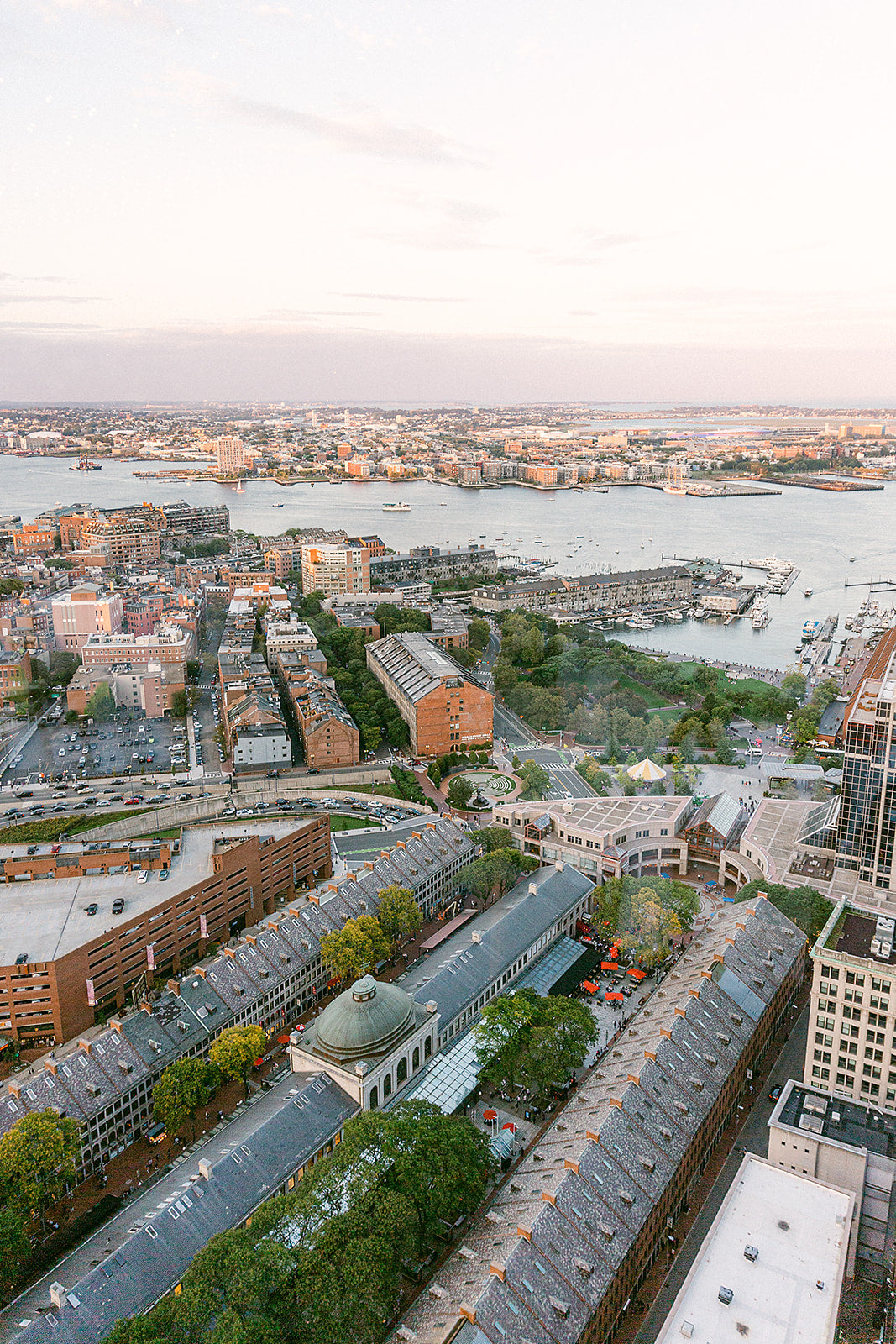 View from the State Room wedding venue, boston's waterfront
