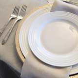 White Rimmed Dinnerware