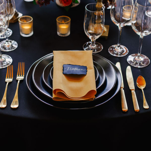 black heirloom dinnerware rentals springfield