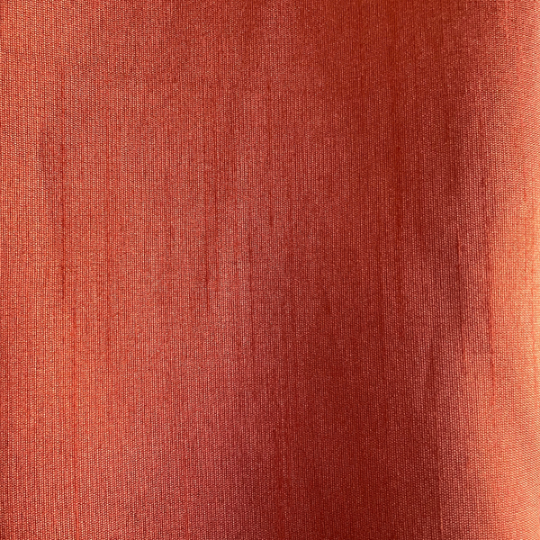 Burnt Orange Faux Dupioni Silk Linen