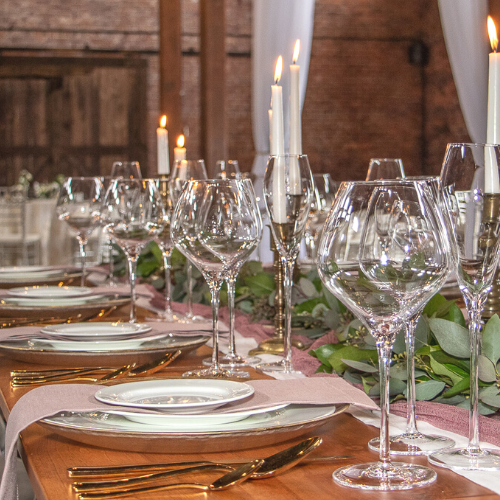 wedding planners glassware rentals at cape cod