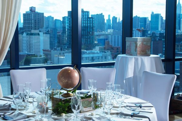 Boston wedding recption rentals set at local hotel