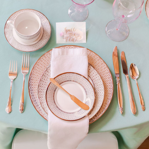 marcella silver dinerware rentals springfield
