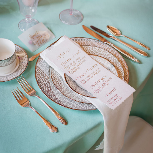 marcella silver dinnerware rentals cape cod