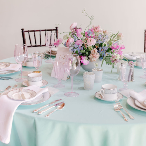 pink glassware rentals boston