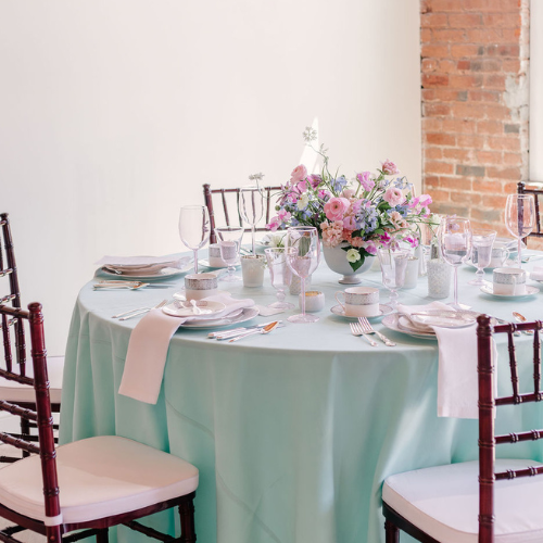 pink glassware rentals springfield