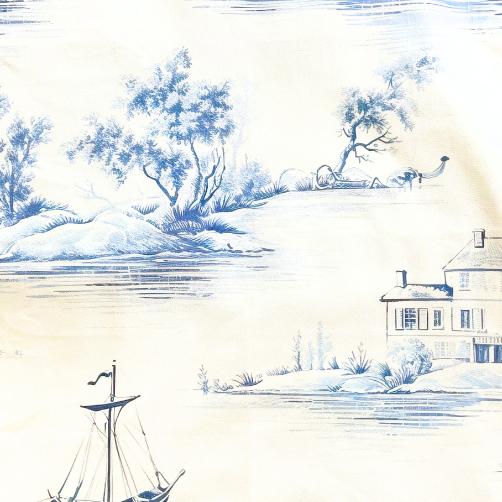 Nautical Toile Linen