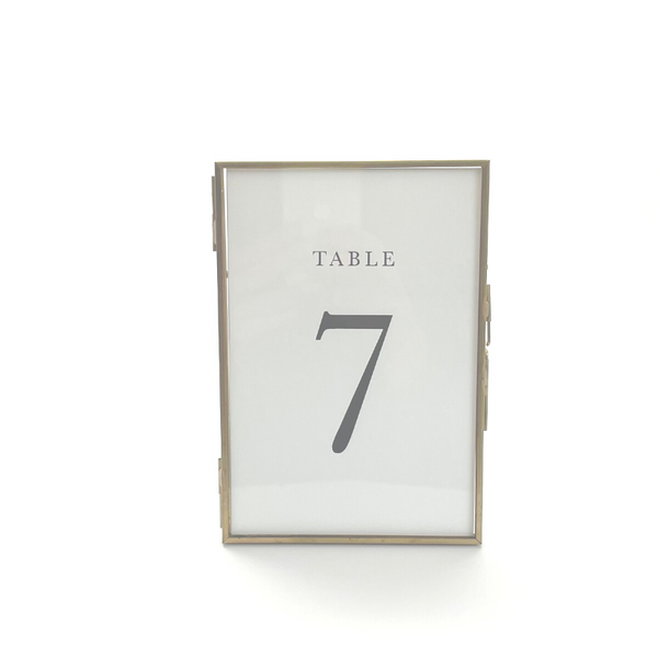 Gold Framed Table Number