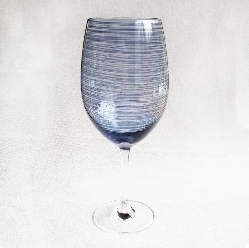 Striped Blue Glassware