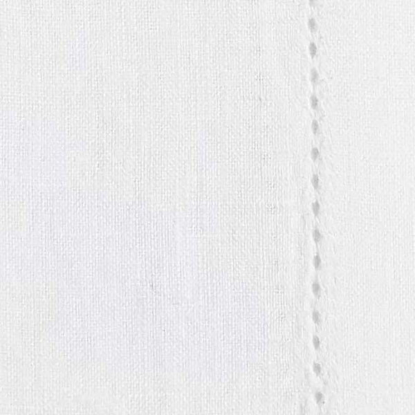 White Hemstitch Linen